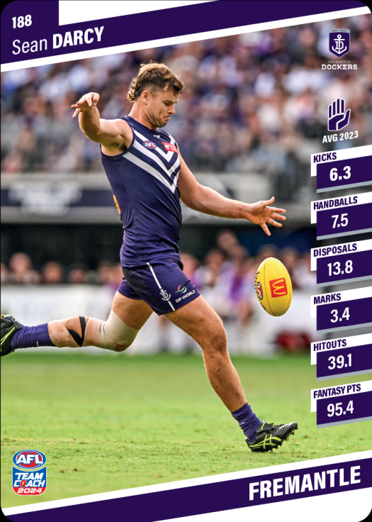 2024 AFL Teamcoach Commons - 188 - Sean Darcy