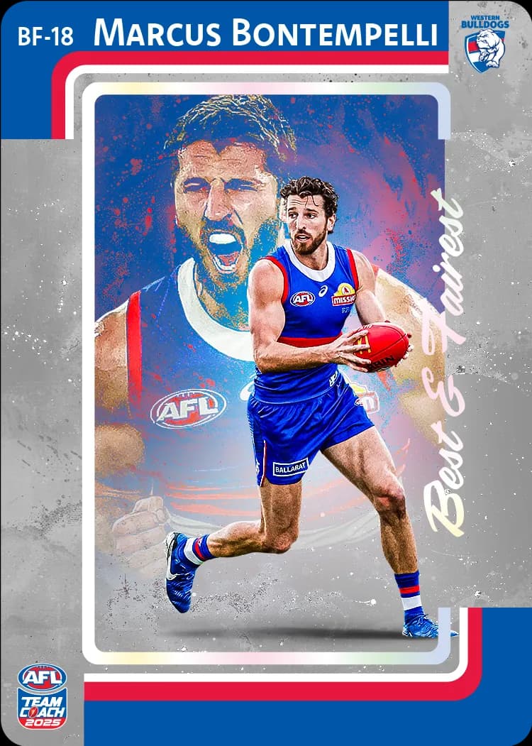 2025 AFL Team Coach Best & Fairest - Silver