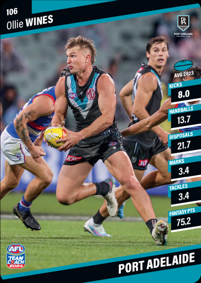 2024 AFL Teamcoach Commons - 106 - Ollie Wines