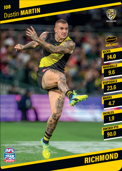 2024 AFL Teamcoach Commons - 108 - Dustin Martin
