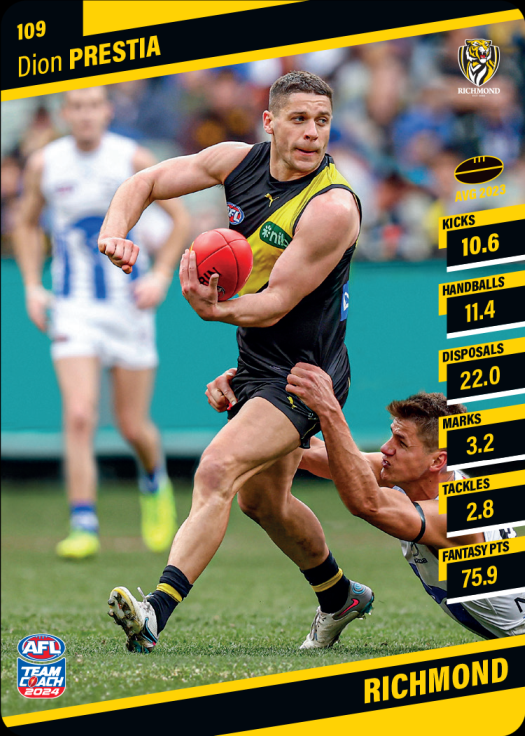2024 AFL Teamcoach Commons - 109 - Dion Prestia