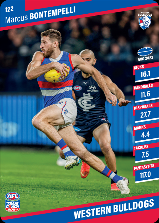 2024 AFL Teamcoach Common Team Set - Western Bulldogs