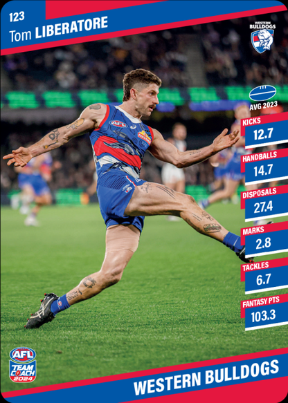 2024 AFL Teamcoach Common Team Set - Western Bulldogs