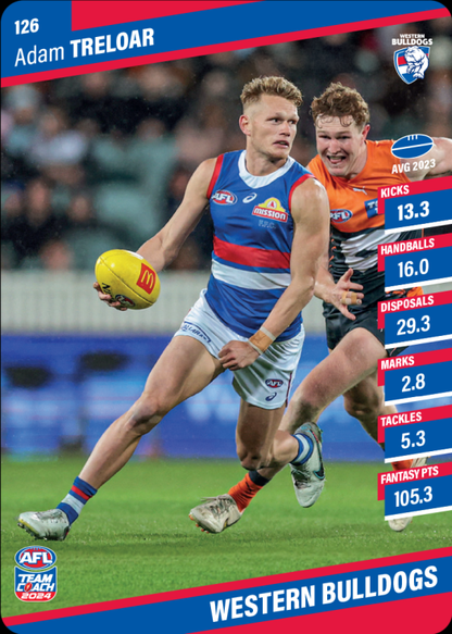 2024 AFL Teamcoach Common Team Set - Western Bulldogs