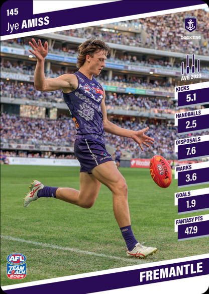 2024 AFL Teamcoach Commons - 145 - Jye Amiss