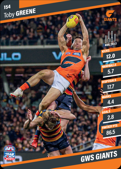 2024 AFL Teamcoach Commons - 154 - Toby Greene