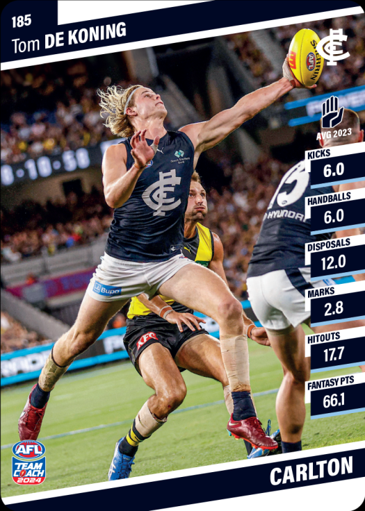 2024 AFL Teamcoach Commons - 185 - Tom De Koning