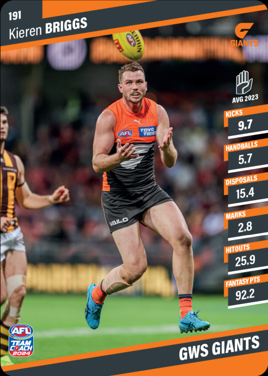 2024 AFL Teamcoach Commons - 191 - Kieren Briggs