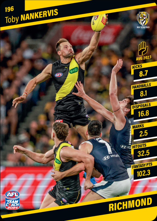 2024 AFL Teamcoach Commons - 196 - Toby Nankervis