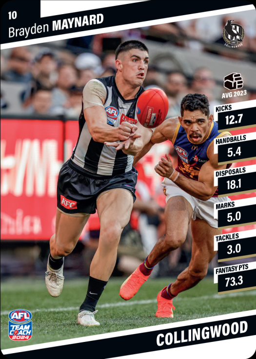 2024 AFL Team Coach Commons - 10 - Brayden Maynard - Collingwood Magpies