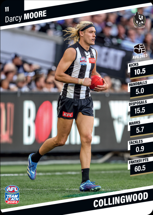 2024 AFL Team Coach Commons - 11 - Darcy Moore - Collingwood Magpies