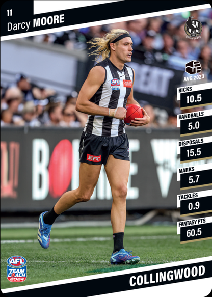 2024 AFL Team Coach Commons - 11 - Darcy Moore - Collingwood Magpies