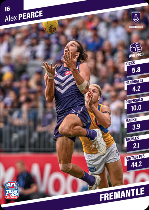 2024 AFL Team Coach Commons - 16 - Alex Pearce - Fremantle Dockers
