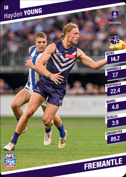 2024 AFL Team Coach Commons - 18 - Hayden Young - Fremantle Dockers