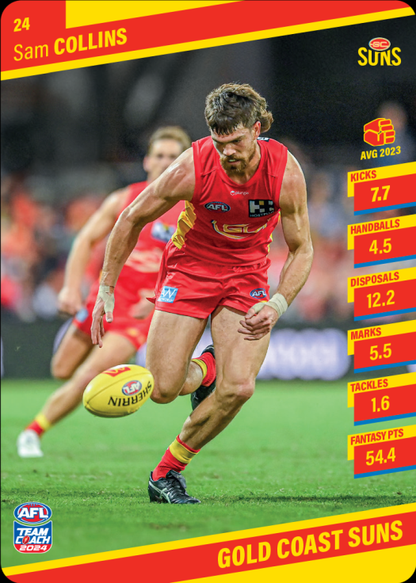 2024 AFL Team Coach Commons - 24 - Sam Collins - Gold Coast Suns