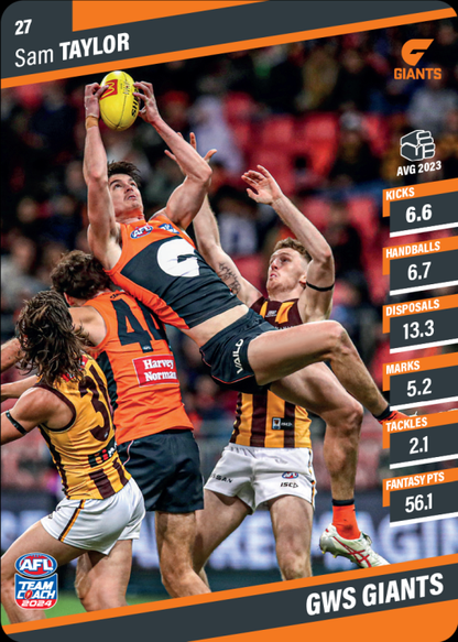 2024 AFL Team Coach Commons - 27 - Sam Taylor - Greater Western Sydney Giants