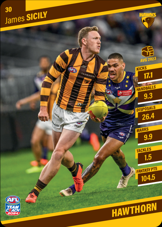 2024 AFL Team Coach Commons - 30 - James Sicily - Hawthorn Hawks