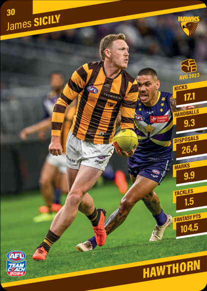 2024 AFL Team Coach Commons - 30 - James Sicily - Hawthorn Hawks