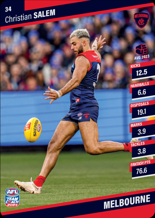 2024 AFL Team Coach Commons - 34 - Christian Salem - Melbourne Demons