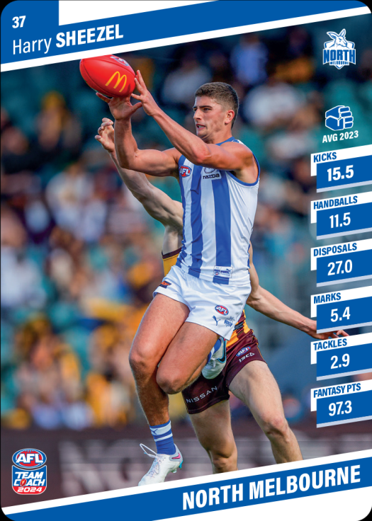 2024 AFL Team Coach Commons - 37 - Harry Sheezel - North Melbourne Kangaroos