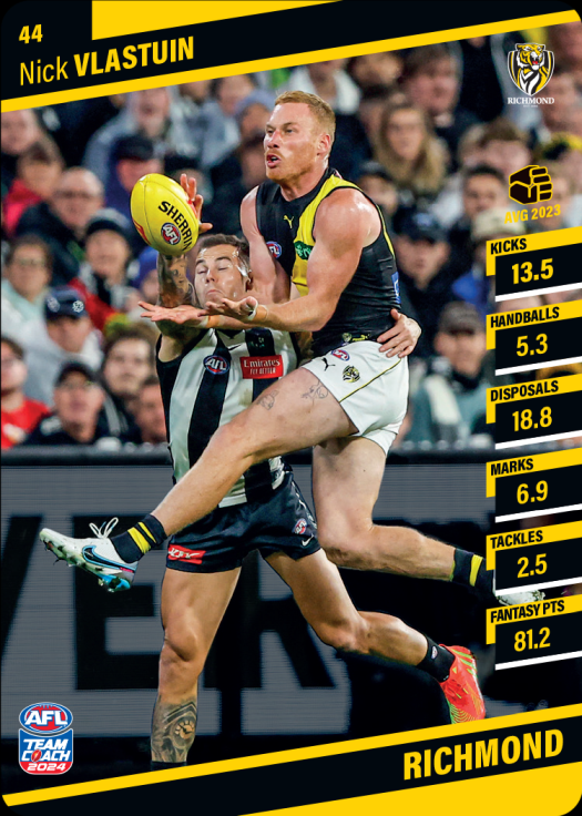 2024 AFL Team Coach Commons - 44 - Nick Vlastuin - Richmond Tigers