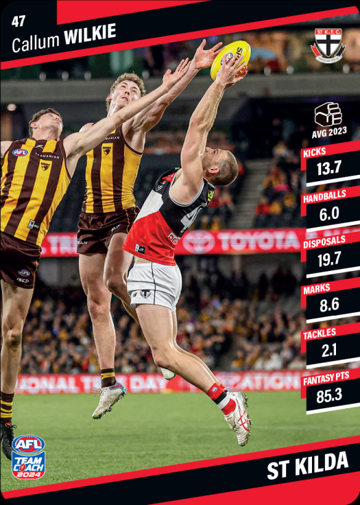 2024 AFL Team Coach Commons - 47 - Callum Wilkie - St. Kilda Saints