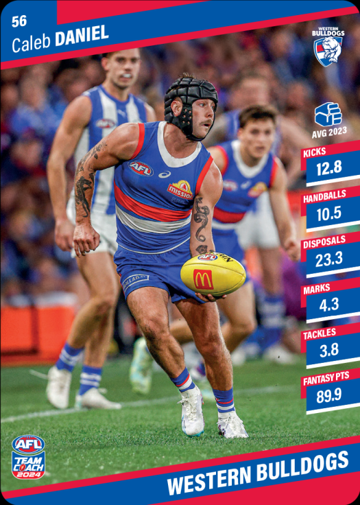 2024 AFL Teamcoach Commons - 56 - Caleb Daniel