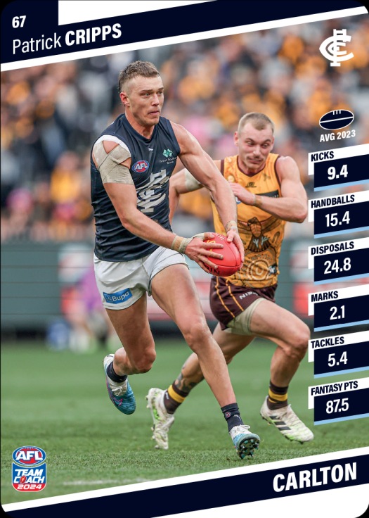 2024 AFL Teamcoach Commons - 67 - Patrick Cripps