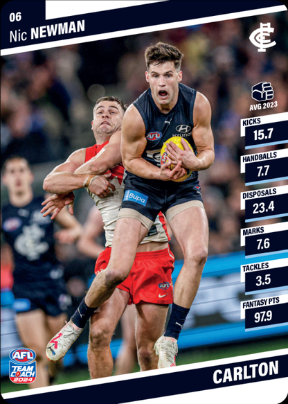 2024 AFL Team Coach Commons - 6 - Nic Newman - Carlton Blues