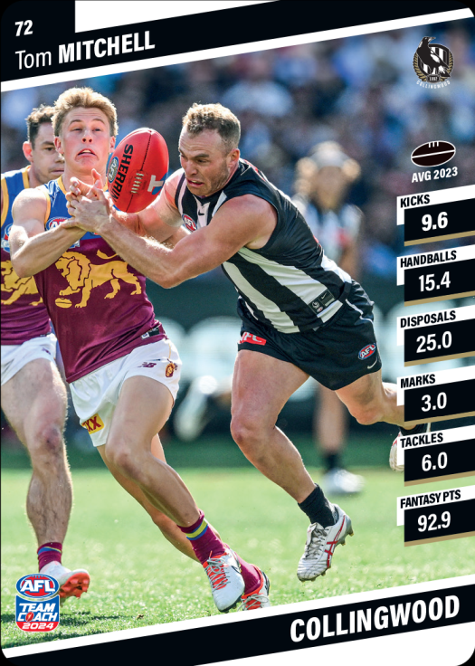 2024 AFL Teamcoach Commons - 72 - Tom Mitchell