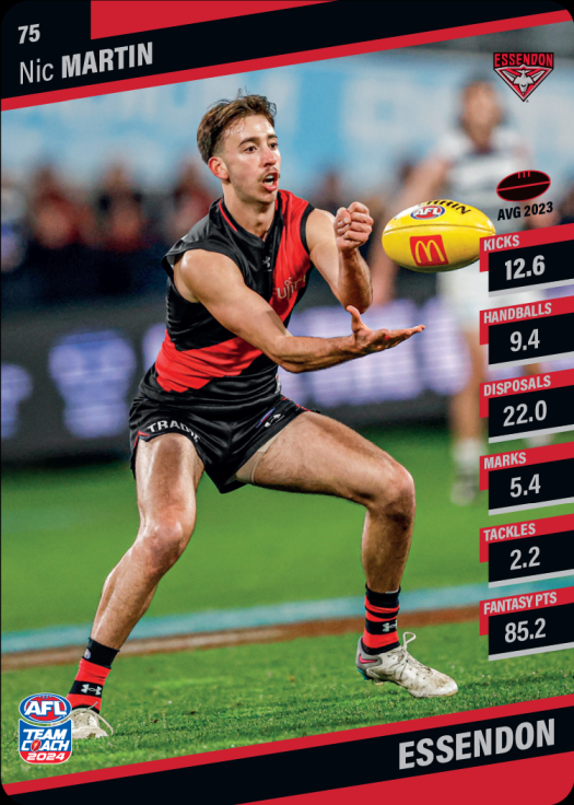 2024 AFL Teamcoach Commons - 75 - Nic Martin