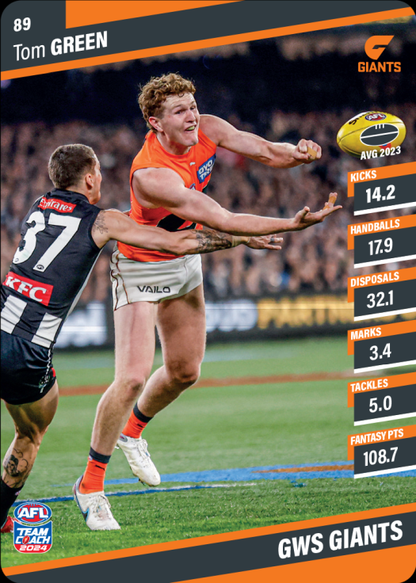 2024 AFL Teamcoach Commons - 89 - Tom Green