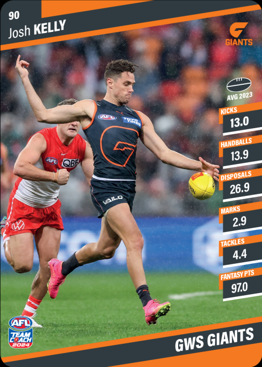 2024 AFL Teamcoach Commons - 90 - Josh Kelly