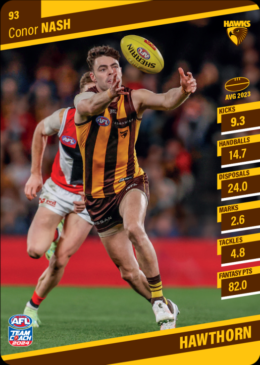2024 AFL Teamcoach Commons - 93 - Conor Nash