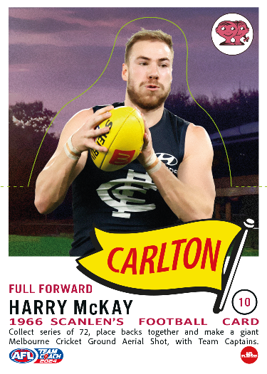 2024 Teamcoach AFL Scanlens Die-Cut - Card 10 - Harry McKay