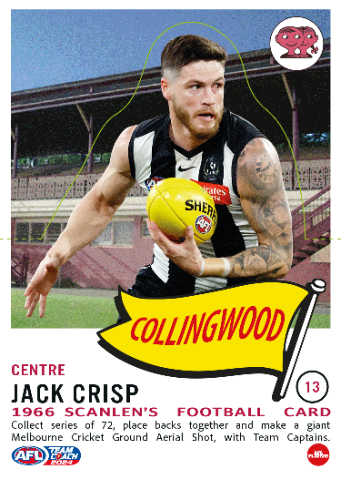 2024 Teamcoach AFL Scanlens Die-Cut - Card 13 - Jack Crisp