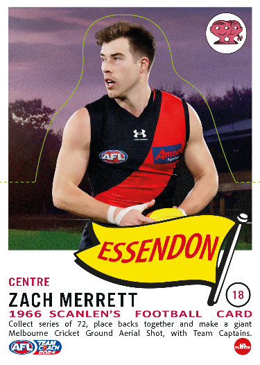 2024 Teamcoach AFL Scanlens Die-Cut - Card 18 - Zach Merrett