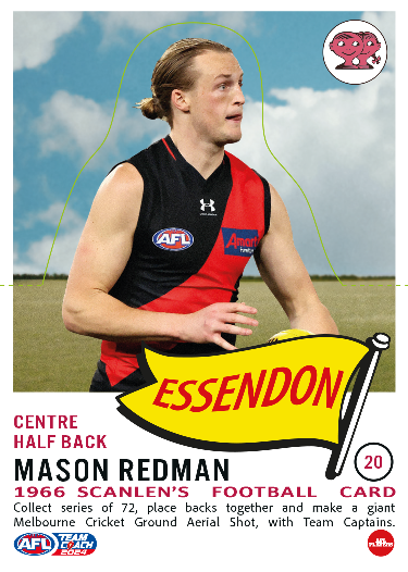 2024 Teamcoach AFL Scanlens Die-Cut - Card 20 - Mason Redman