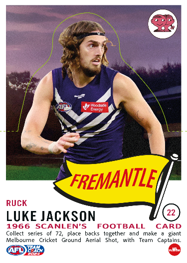 2024 Teamcoach AFL Scanlens Die-Cut - Card 22 - Luke Jackson