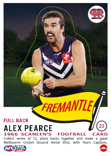 2024 Teamcoach AFL Scanlens Die-Cut - Card 23 - Alex Pearce