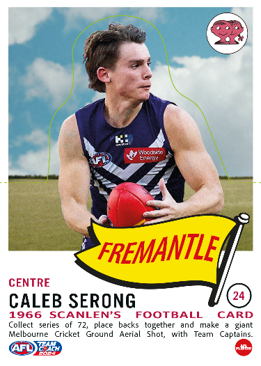 2024 Teamcoach AFL Scanlens Die-Cut - Card 24 - Caleb Serong