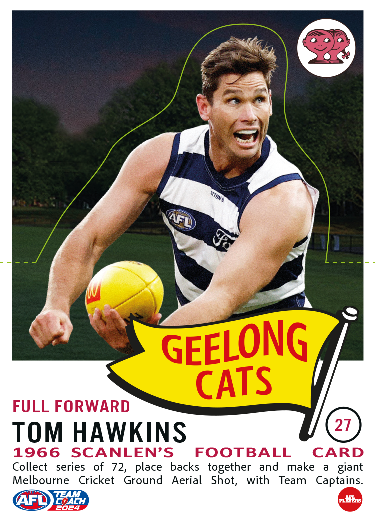 2024 Teamcoach AFL Scanlens Die-Cut - Card 27 - Tom Hawkins