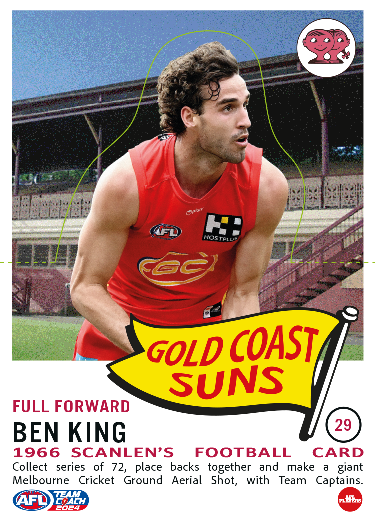 2024 Teamcoach AFL Scanlens Die-Cut - Card 29 - Ben King