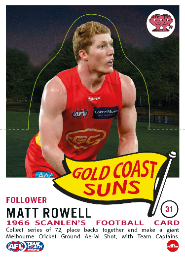 2024 Teamcoach AFL Scanlens Die-Cut - Card 31 - Matt Rowell