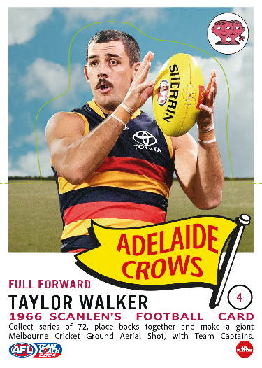 2024 Teamcoach AFL Scanlens Die-Cut - Card 4 - Taylor Walker