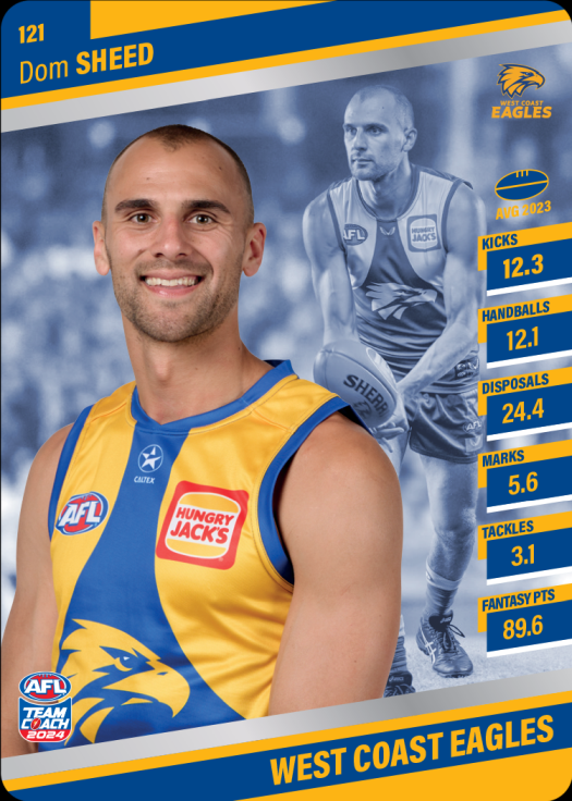 2024 AFL Team Coach Silver Parallel - 121 - Dom Sheed