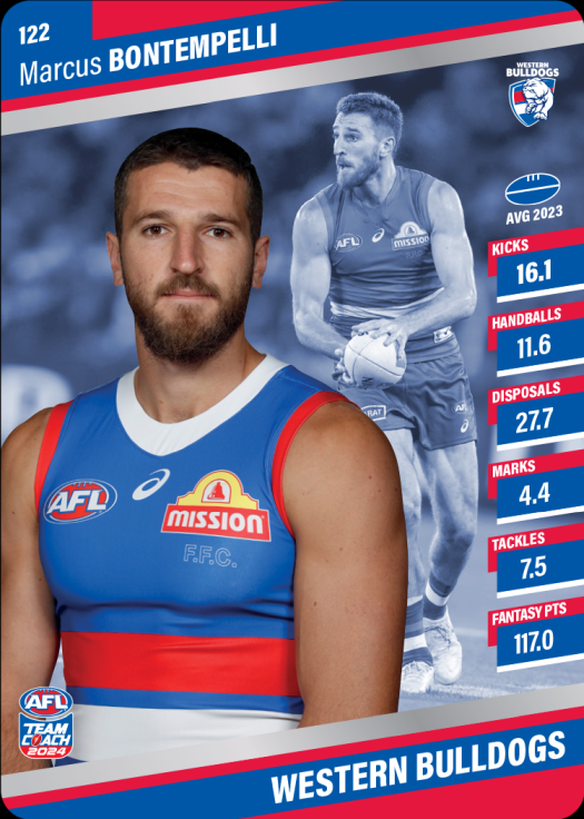 2024 AFL Team Coach Silver Parallel - 122 - Marcus Bontempelli