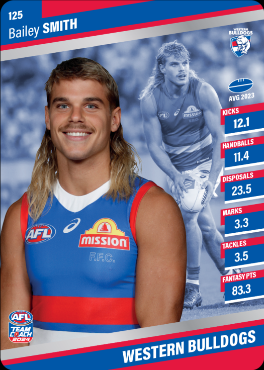 2024 AFL Team Coach Silver Parallel - 125 - Bailey Smith