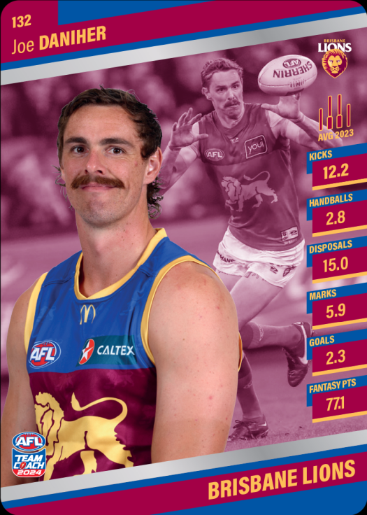 2024 AFL Team Coach Silver Parallel - 132 - Joe Daniher