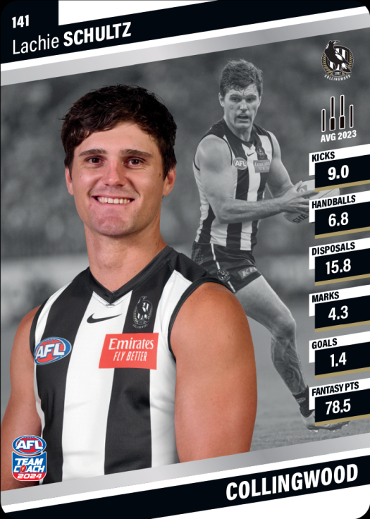 2024 AFL Team Coach Silver Parallel - 141 - Lachie Schultz